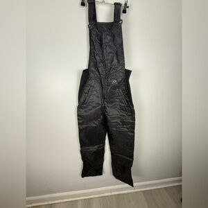Black Women's Insulated Snow Bib Overalls